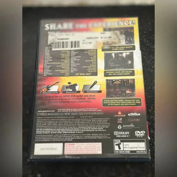 Guitar Hero: World Tour (Sony PlayStation 2, 2008) Complete With Manual - Picture 2 of 3